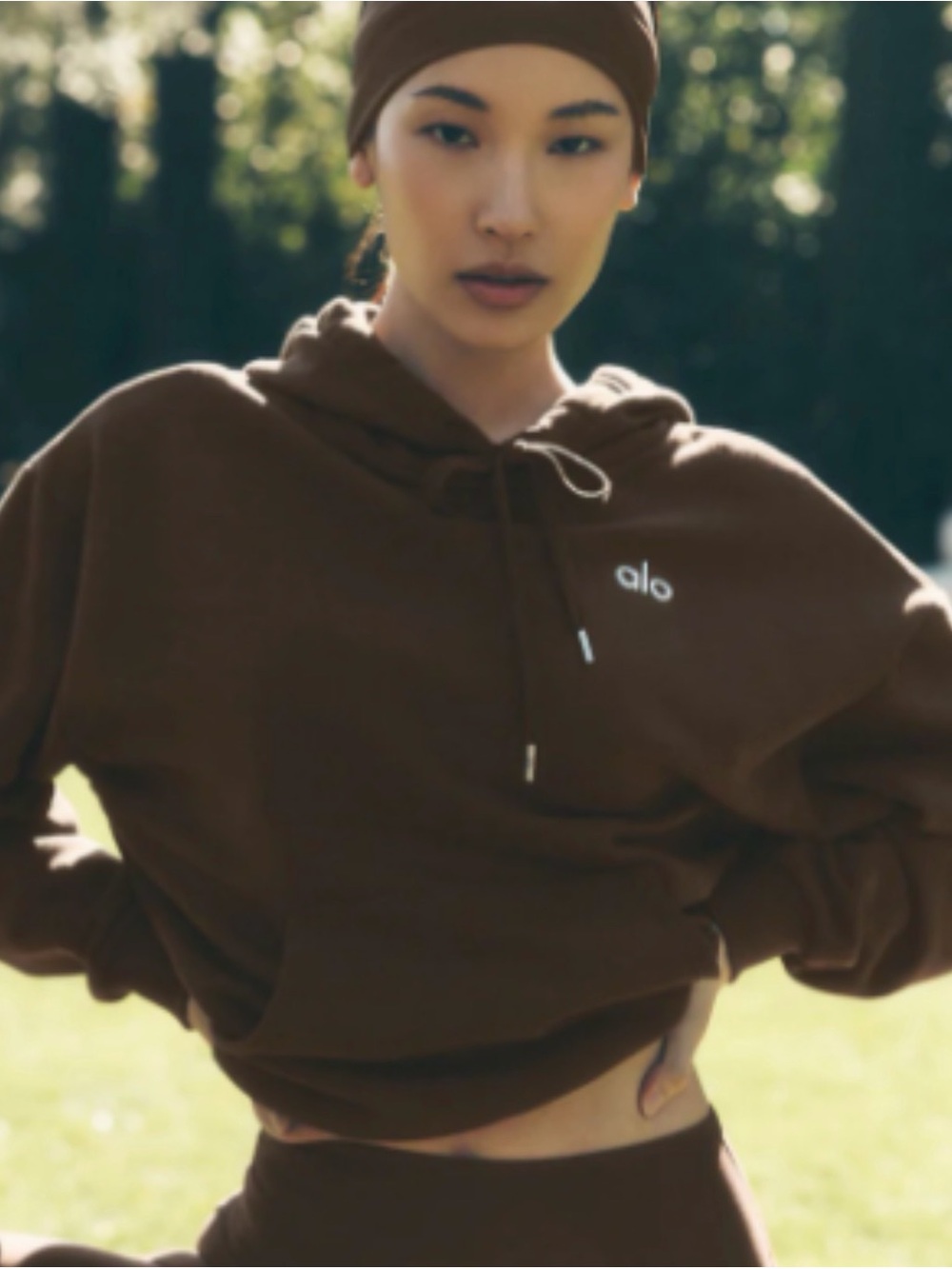 Alo Women's Brown Hoodie M
